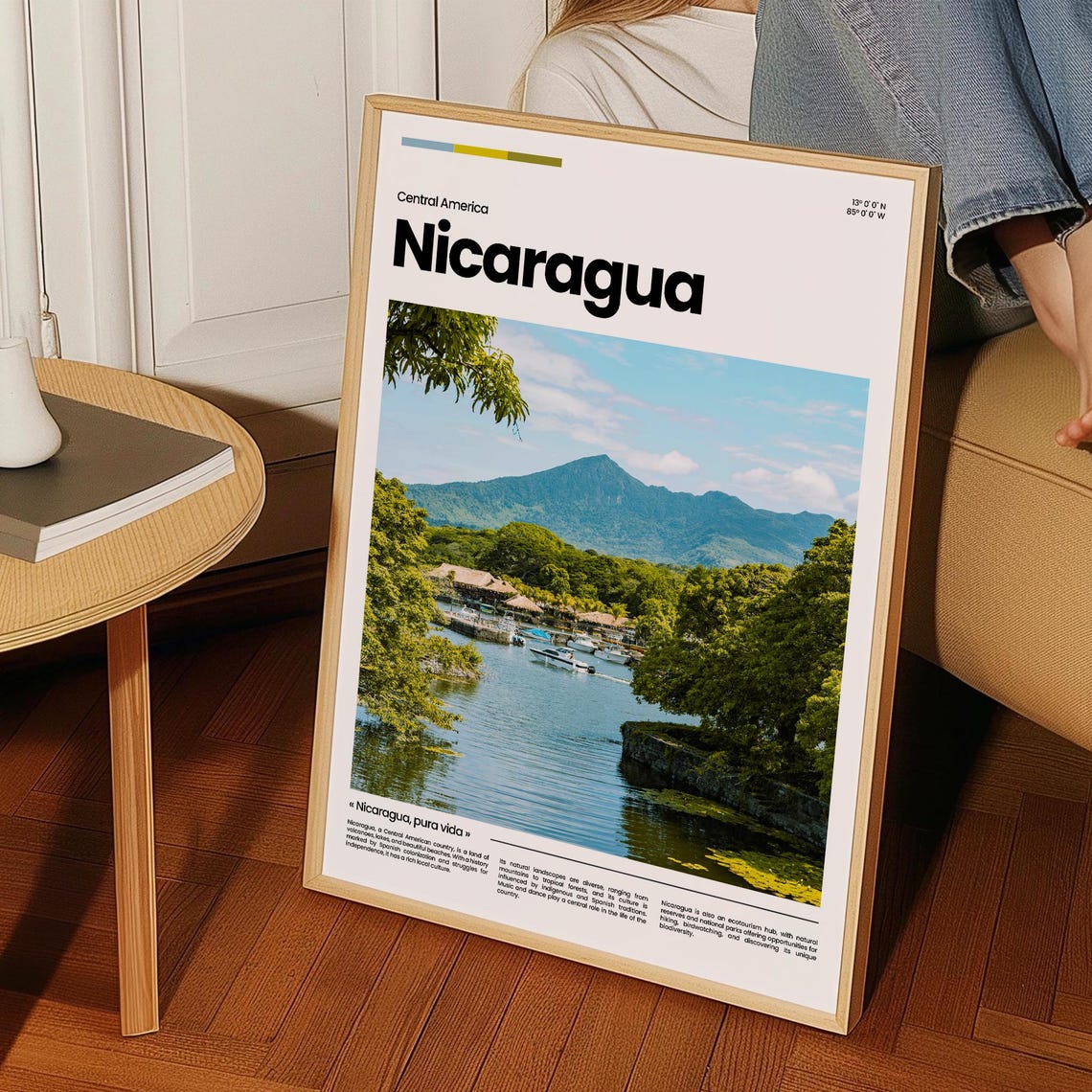 Nicaragua Travel Poster Nicaragua Poster Nicaragua Photo Poster Nicaragua Art Print Central America Poster Travel Gift - Image 3