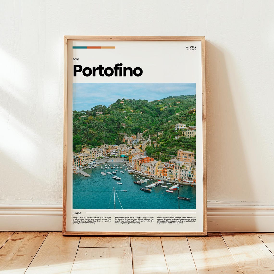Portofino Poster Print Photo Wall Art Italy Travel Gift