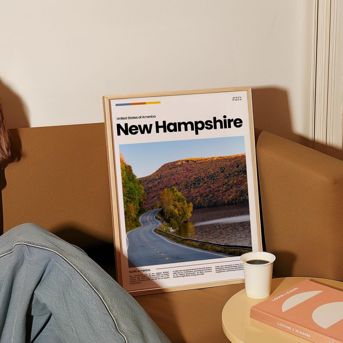 New Hampshire Travel Poster New Hampshire Poster New Hampshire Photo Poster New Hampshire Art Print Usa Travel Gift - Image 4