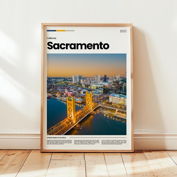 Sacramento Poster Print Photo Wall Art Travel Gift
