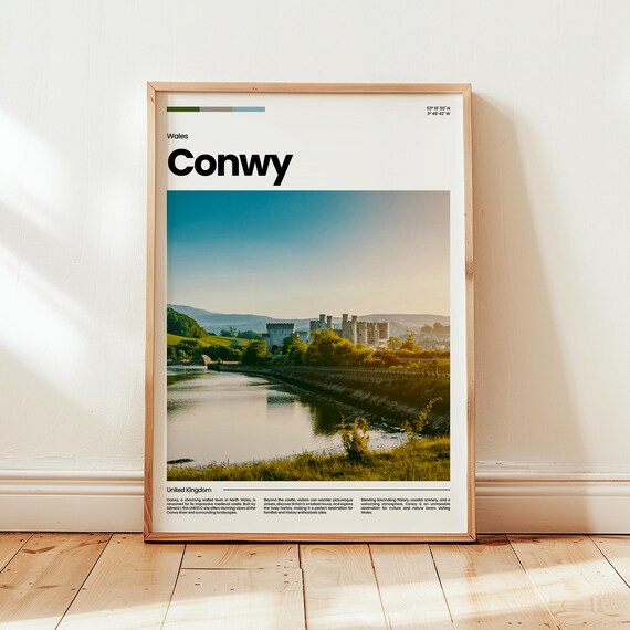 Conwy Poster Print Photo Wales Travel Gift