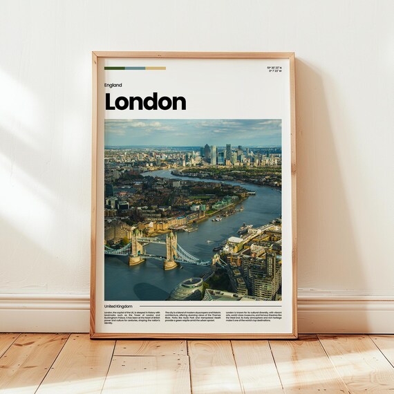 London Poster Print Photo Wall Art England Travel Gift