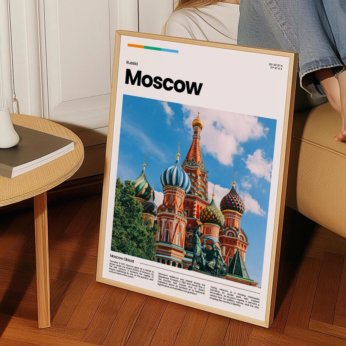 Moscow Travel Poster Moscow Poster Moscow Photo Poster Moscow Art Print Moscow Art Russia Poster Russia Travel Poster Travel Gift - Image 3