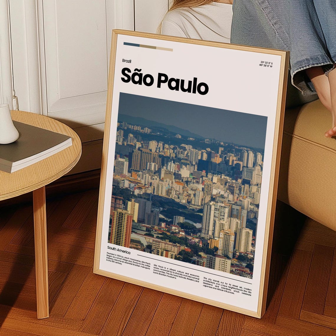 Sao Paulo Travel Poster Sao Paulo Poster Sao Paulo Photo Poster Sao Paulo Art Print South America Poster Brazil Poster Travel Gift - Image 3
