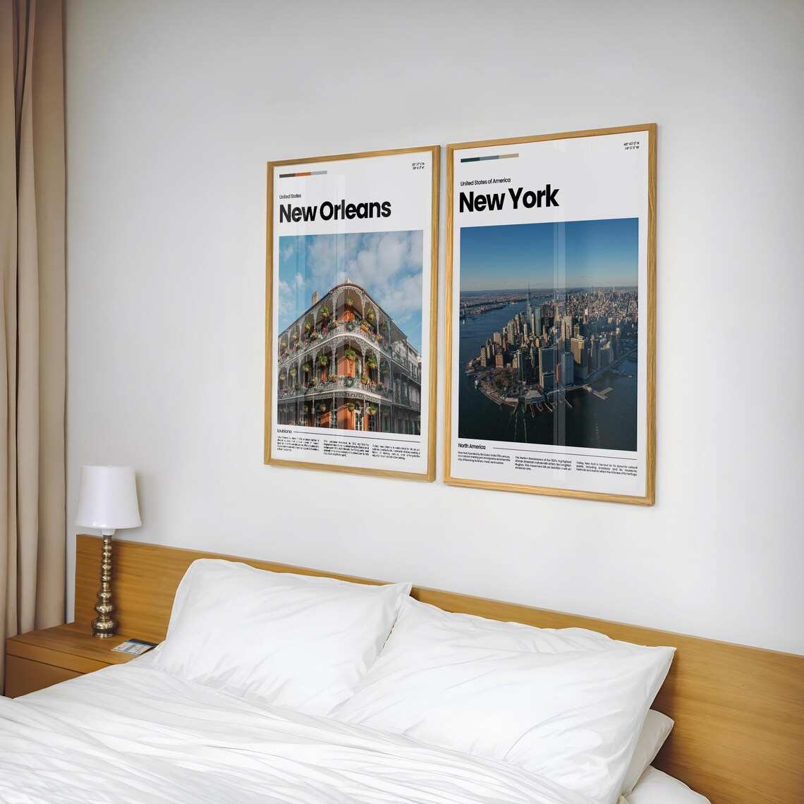 New York Manhattan Aerial Skyline Downtown Towers Cityscape Poster - Image 2