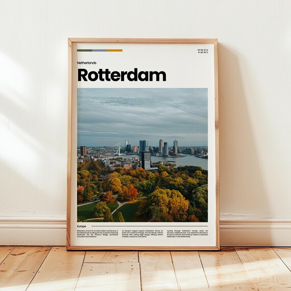 Rotterdam Poster Print Photo Wall Art Netherlands Travel Gift