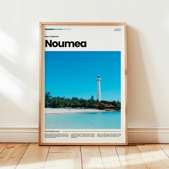Noumea Poster Print Photo Wall Art New Caledonia Travel Gift