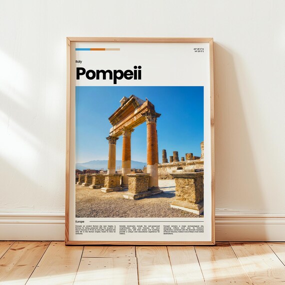 Pompeii Poster Print Photo Wall Art Italy Travel Gift