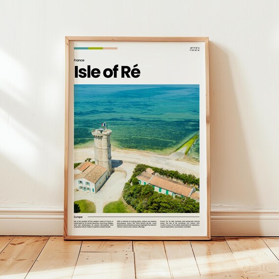 Isle Of R Poster Print Photo Wall Art France Travel Gift