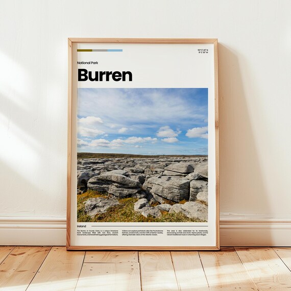 Burren Poster Print Photo Wall Art Ireland Travel Gift
