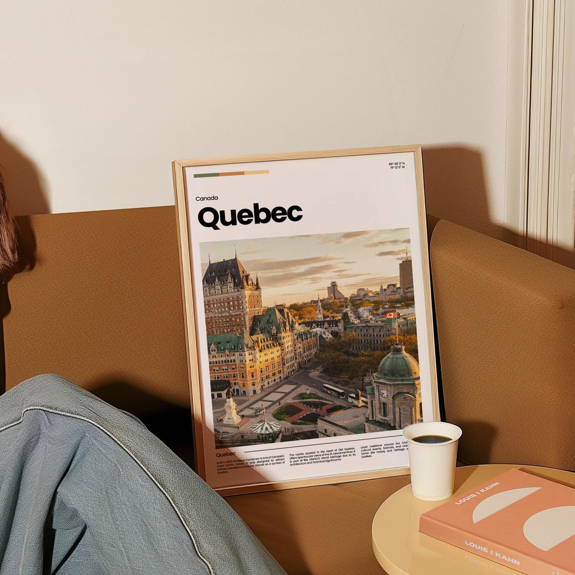 Quebec City Chateau Frontenac Sunset Old Town Canada Travel Poster - Image 4