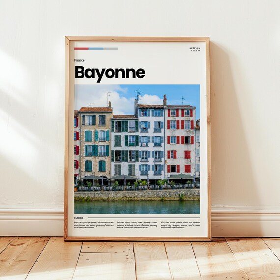 Bayonne Poster Print Photo Wall Art France Travel Gift