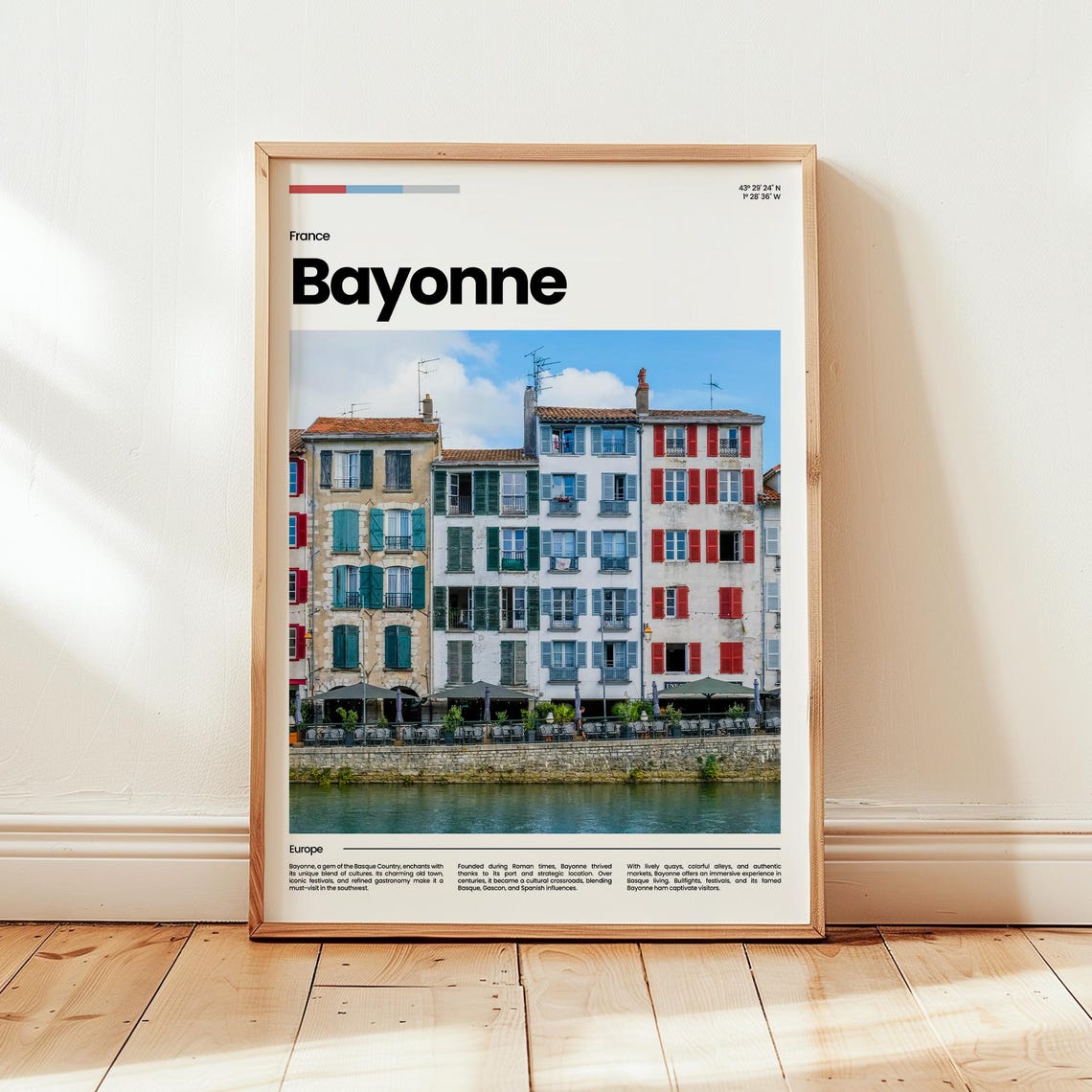 Bayonne Poster Print Photo Wall Art France Travel Gift