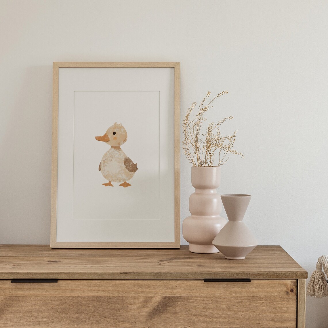 Cute Baby Duck Watercolor Nursery Woodland Animal Illustration Poster - Image 7