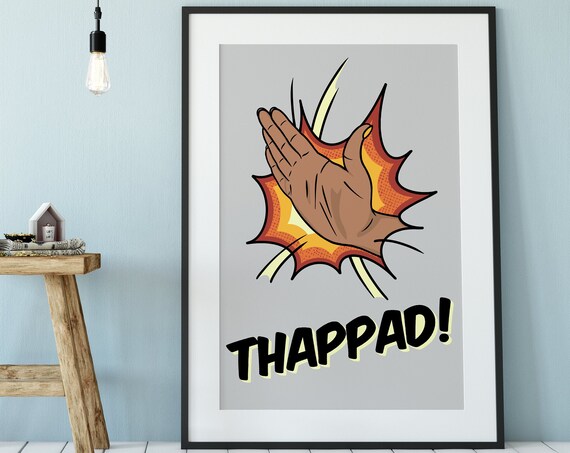 Indian Desi Thappad Poster Print