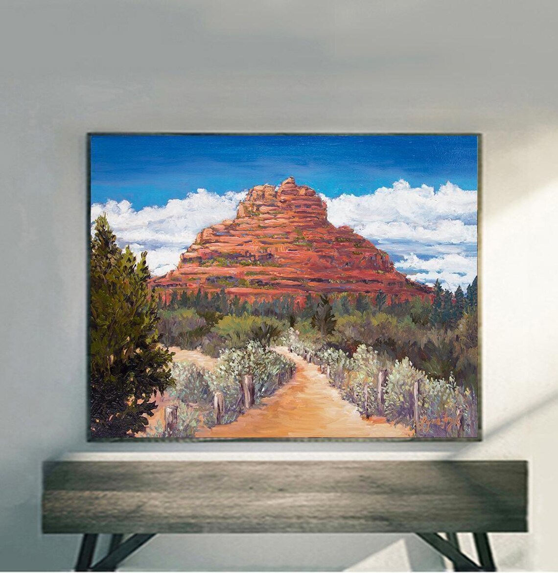 Sedona Bell Rock Travel Poster, Arizona Landmark