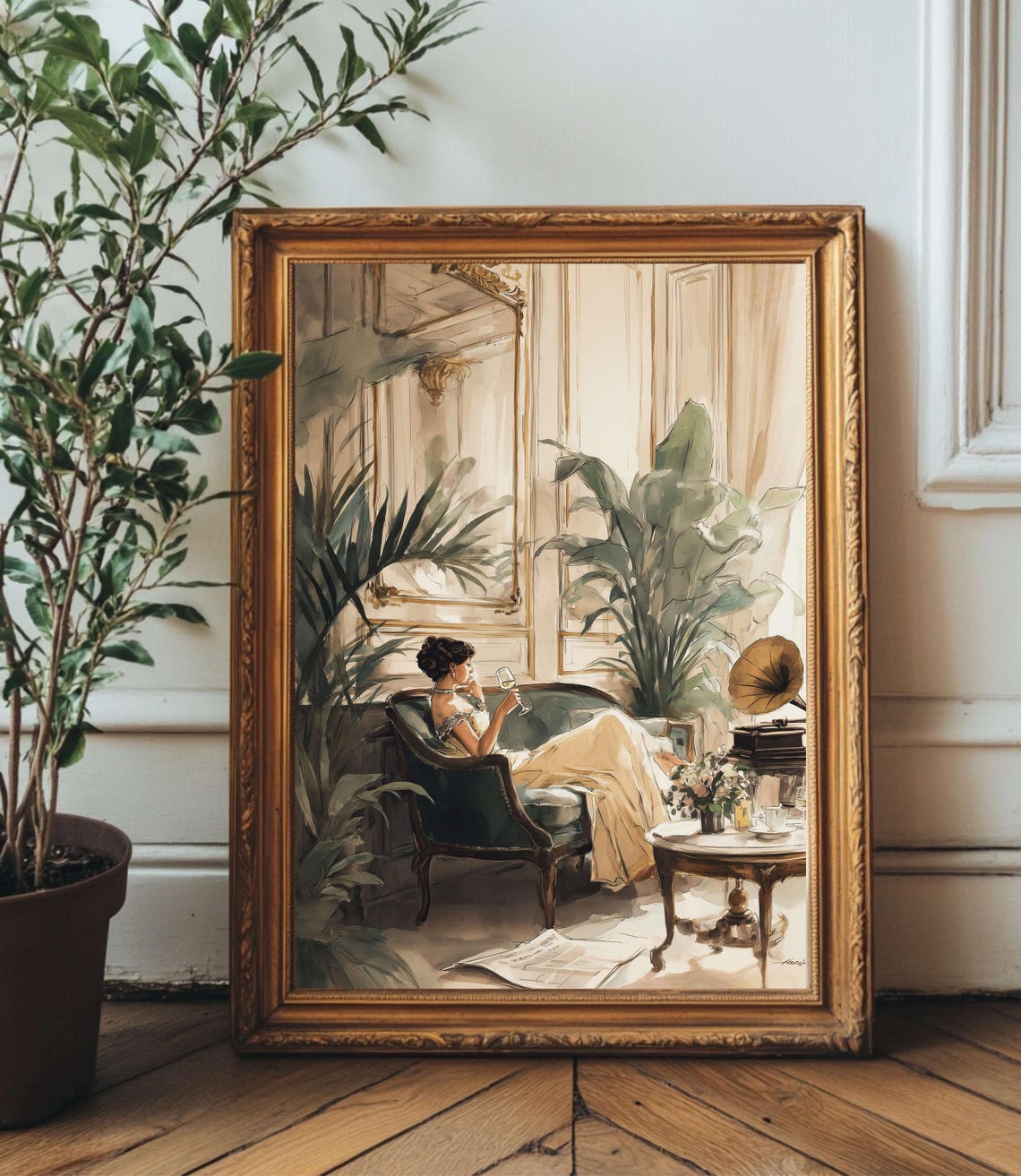 Paris La Bohme Vintage 1920s Art Print