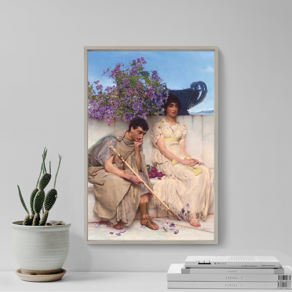 Alma Tadema An Eloquent Silence 1890 Roman Scene Classic Art Poster