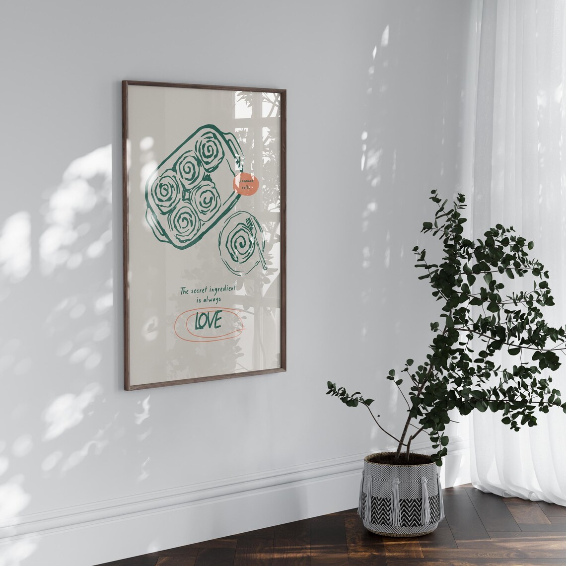Cinnamon Roll Poster, Vintage Kitchen Decor - Image 4