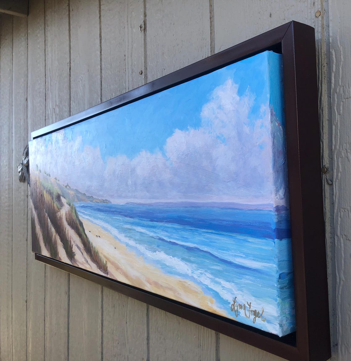 Santa Barbara Beach Dunes Grassy Path Ocean View Travel Poster - Image 3