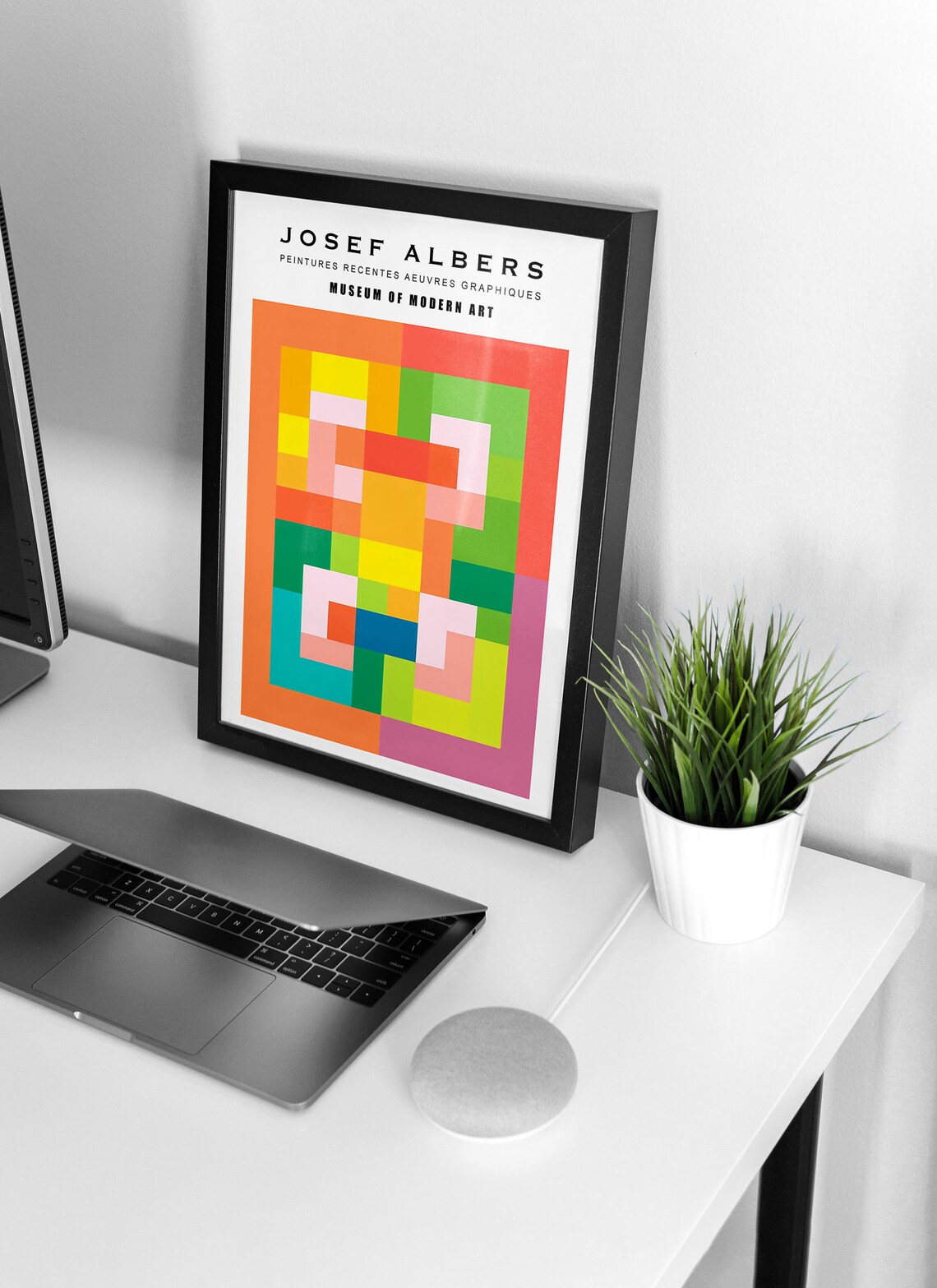 Josef Albers Interaction of Color Geometric MoMA Exhibition Poster - Image 2