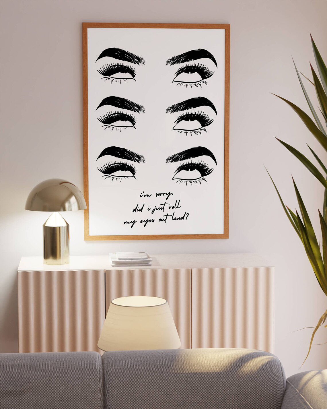 Did I Just Roll My Eyes Out Loud Funny Sassy Bold Eye Art Poster - Image 2