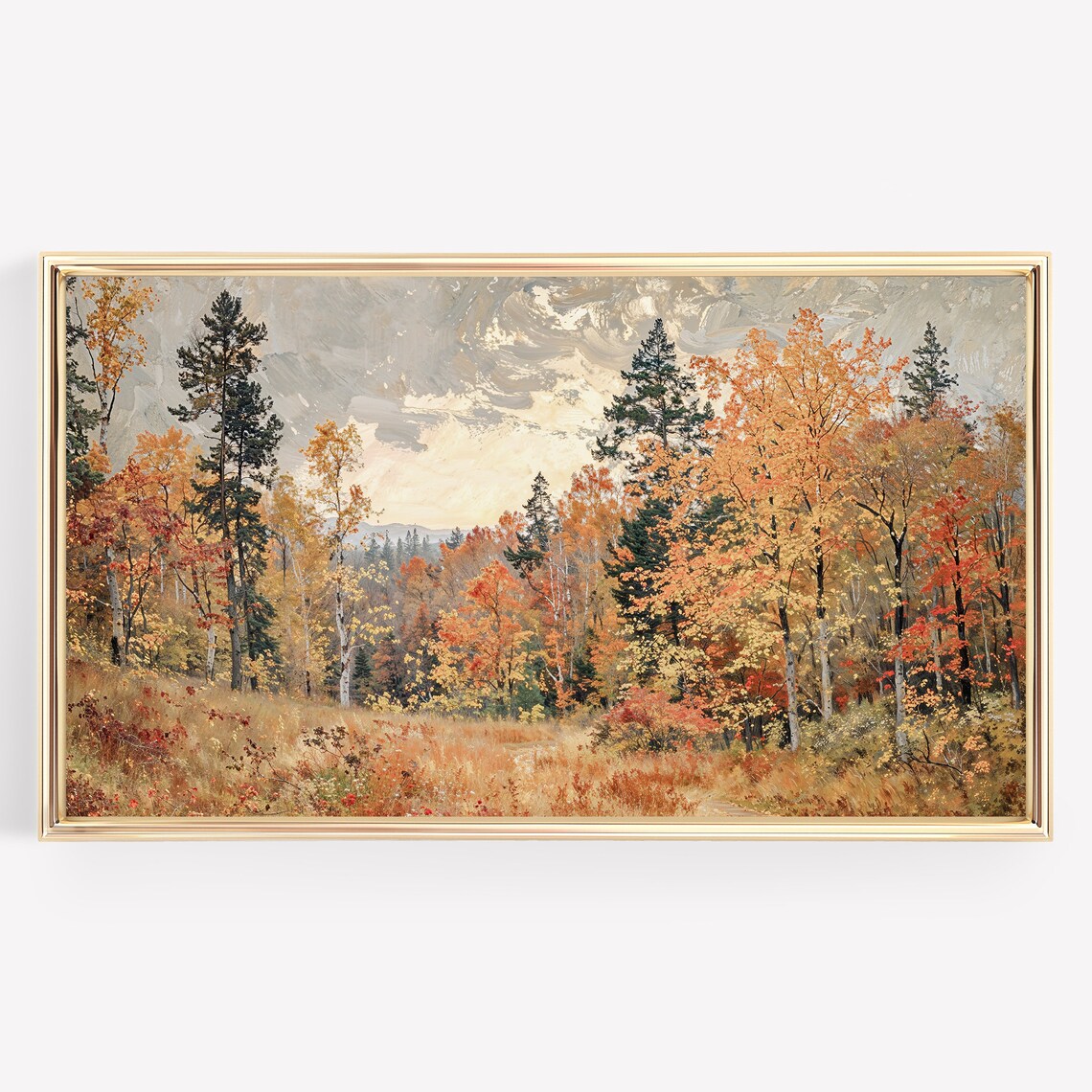 Autumn Frame TV Art, Fall Trees Landscape Poster - Image 3