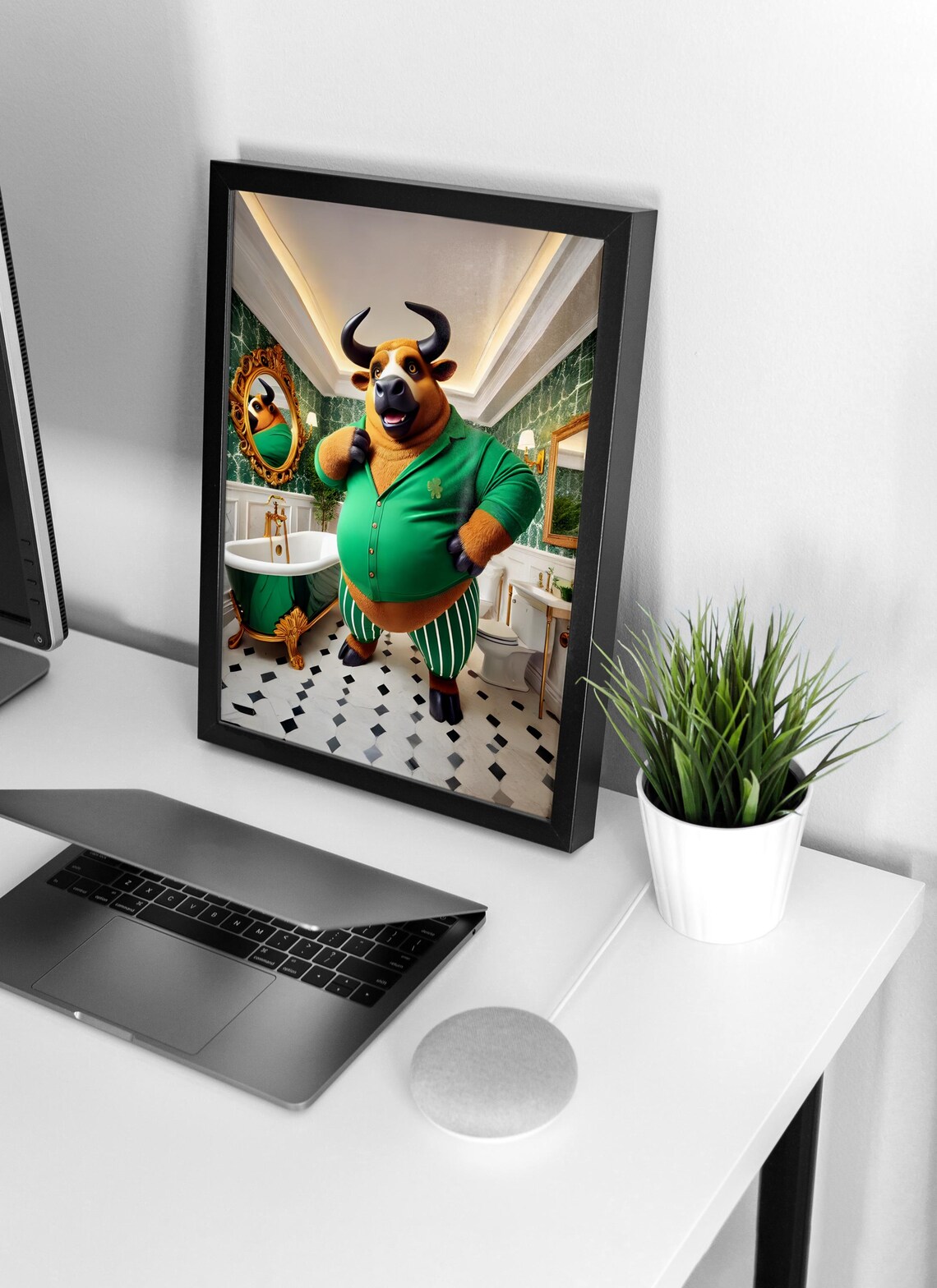 Bull Patrick Collection Animal Life Poster Print - Image 4