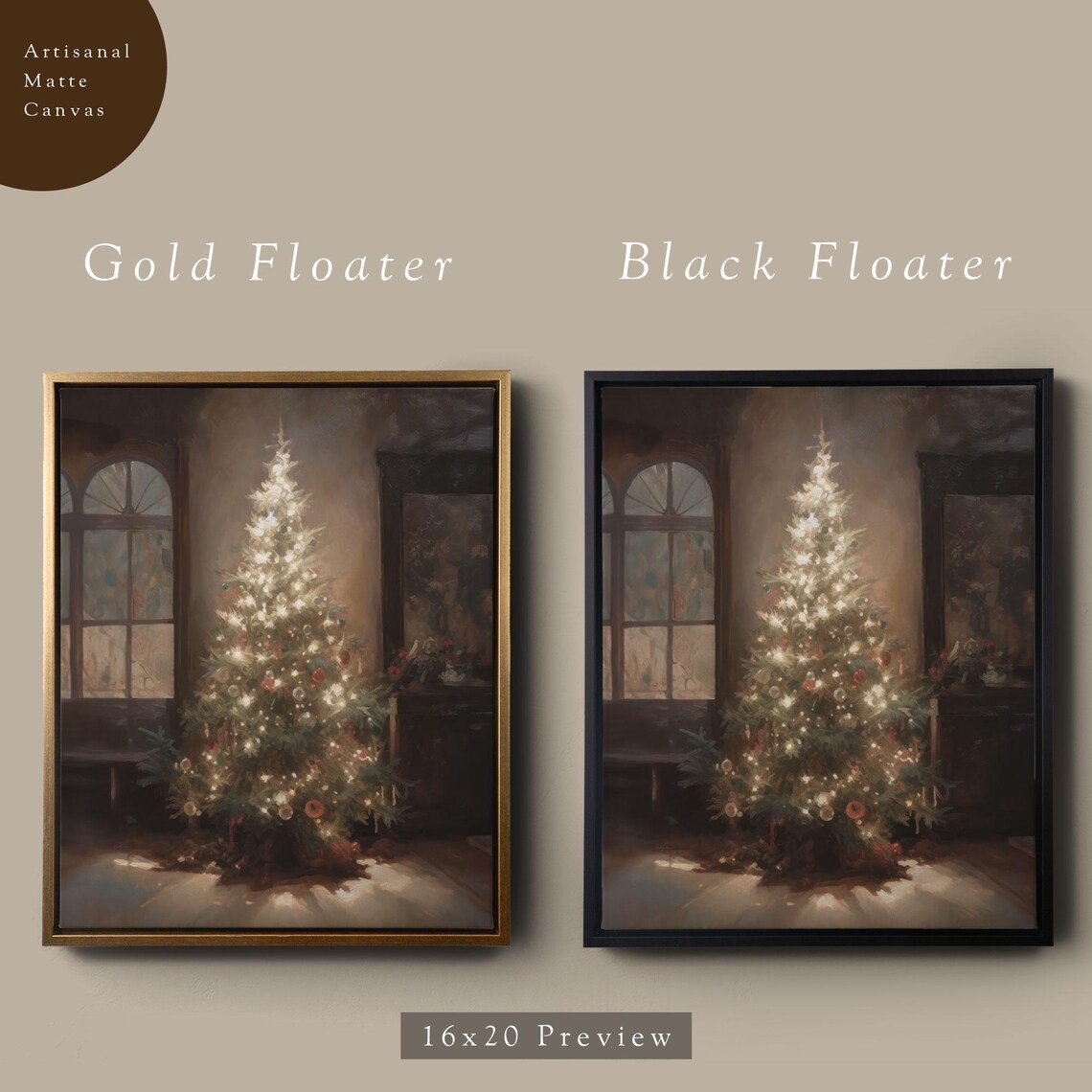 Vintage Christmas Tree Art Print, Winter Holiday - Image 5