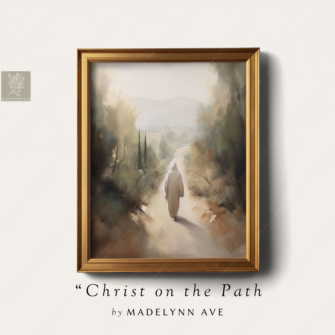 Jesus Christ Walking, Modern Christian Art Print