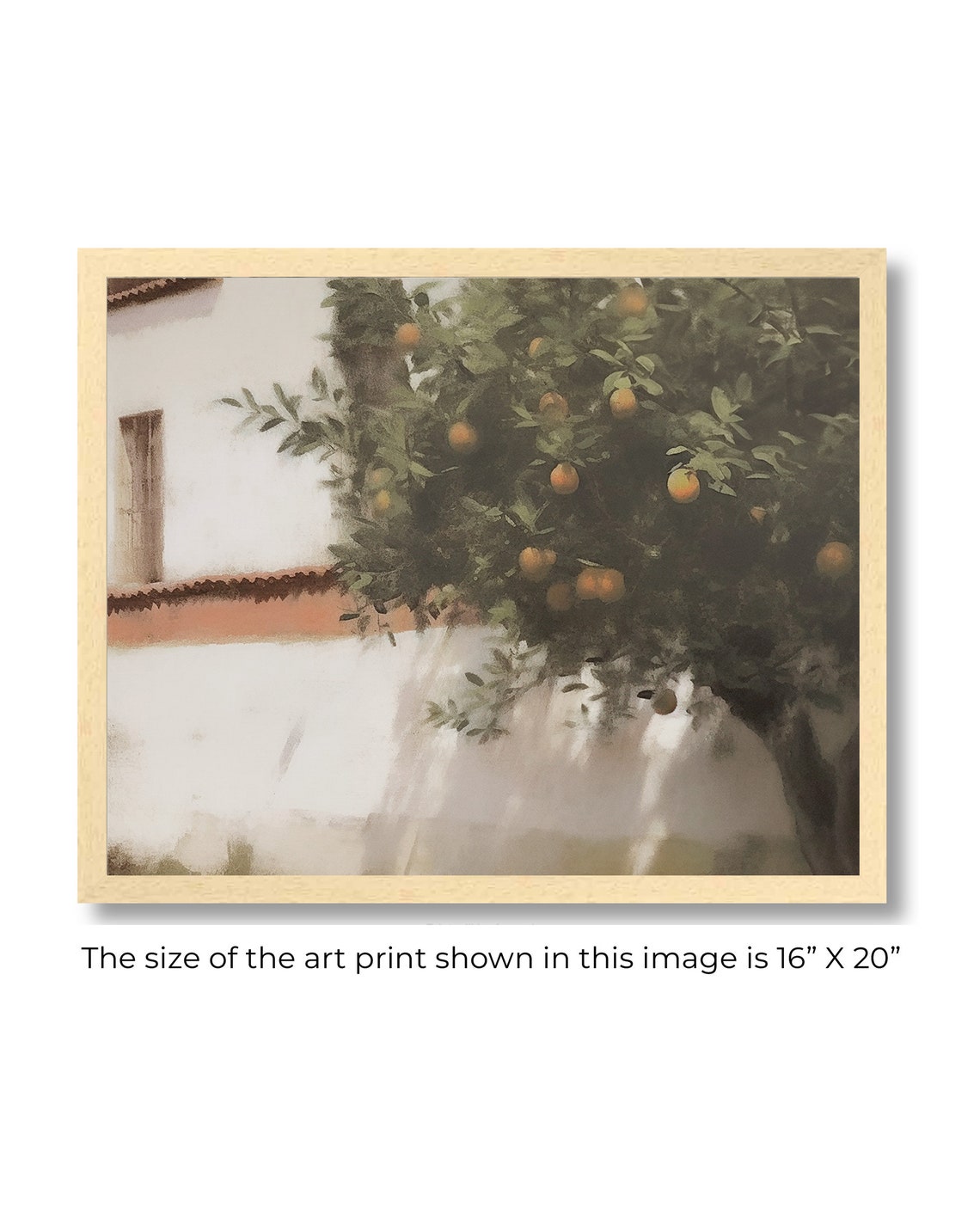 Framed Citrus Tree Mediterranean Neutral Wall Farm Art Poster - Image 6