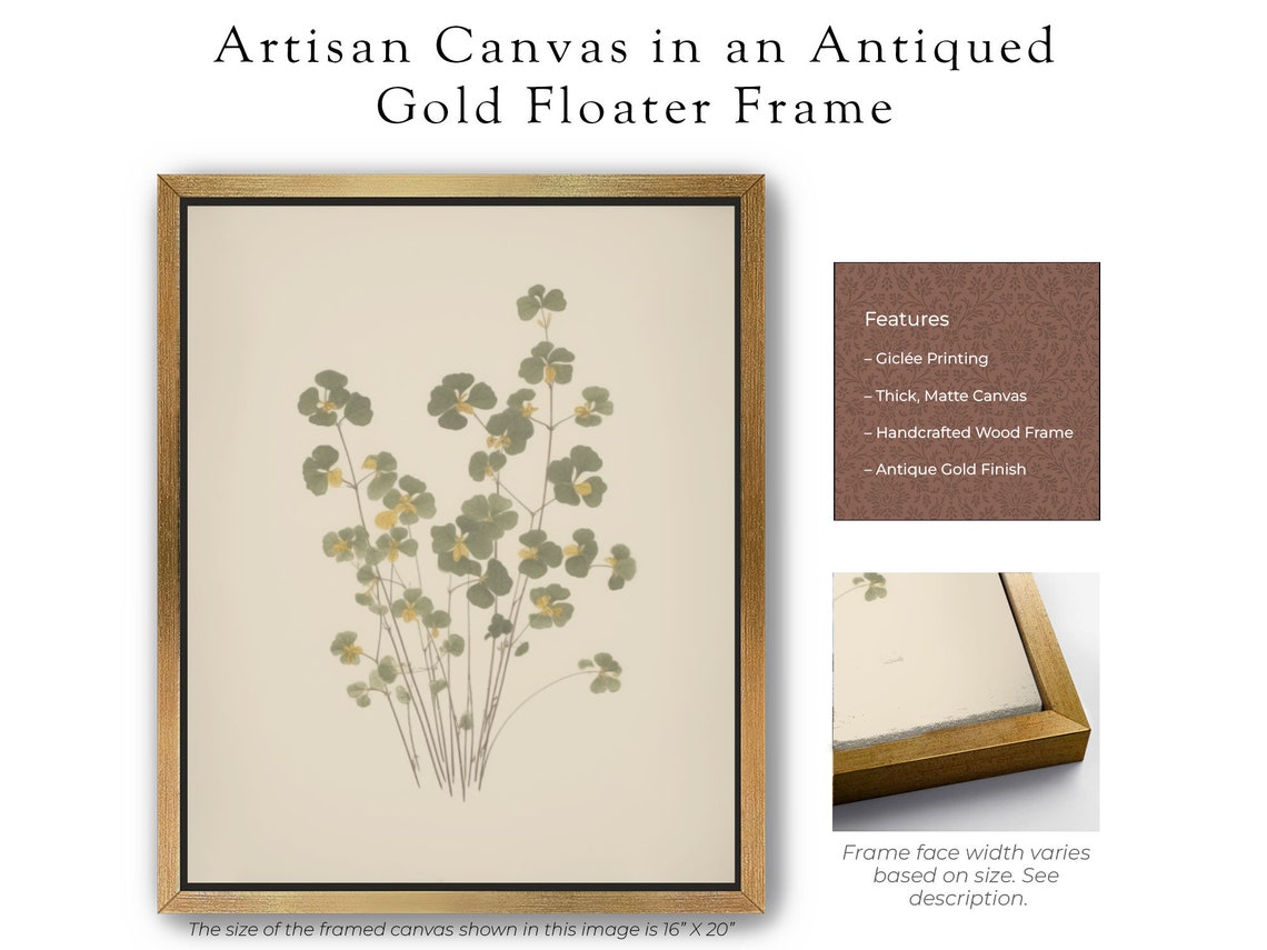 Wild Fern Botanical Study Pressed Leaves On Cream Paper Poster - Image 4