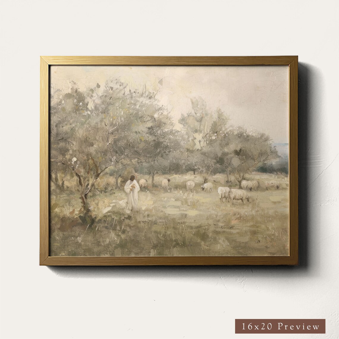 The Lord Is My Shepherd, Religious Art Print - Image 4