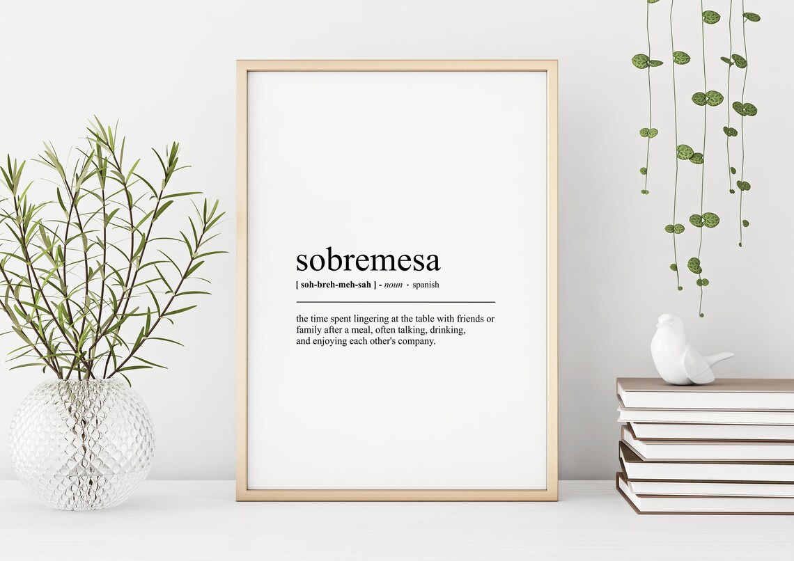 Sobramesa Definition Spanish Typography Art Print - Image 3