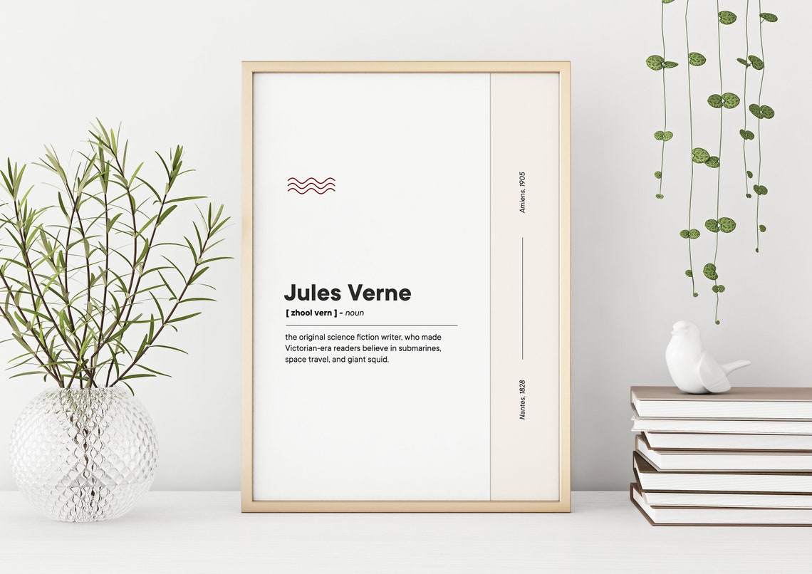 Jules Verne, Funny Gift for Book Lovers - Image 2