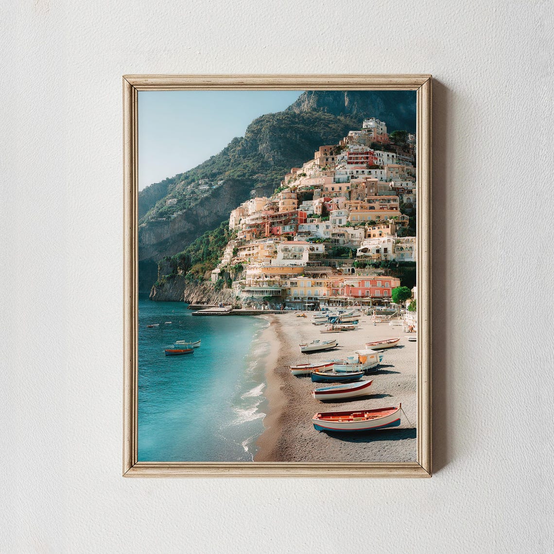 Positano Amalfi Coast Italy Seaside Village Beach Photography Wall Art