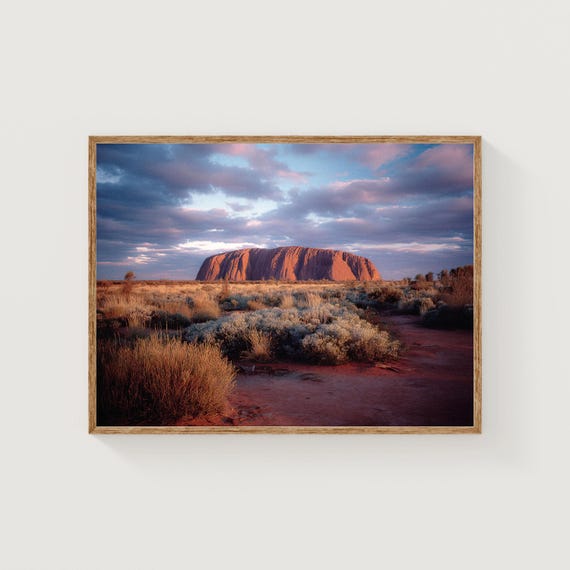 Uluru Sunset Print Australian Outback Fine Art Landscape