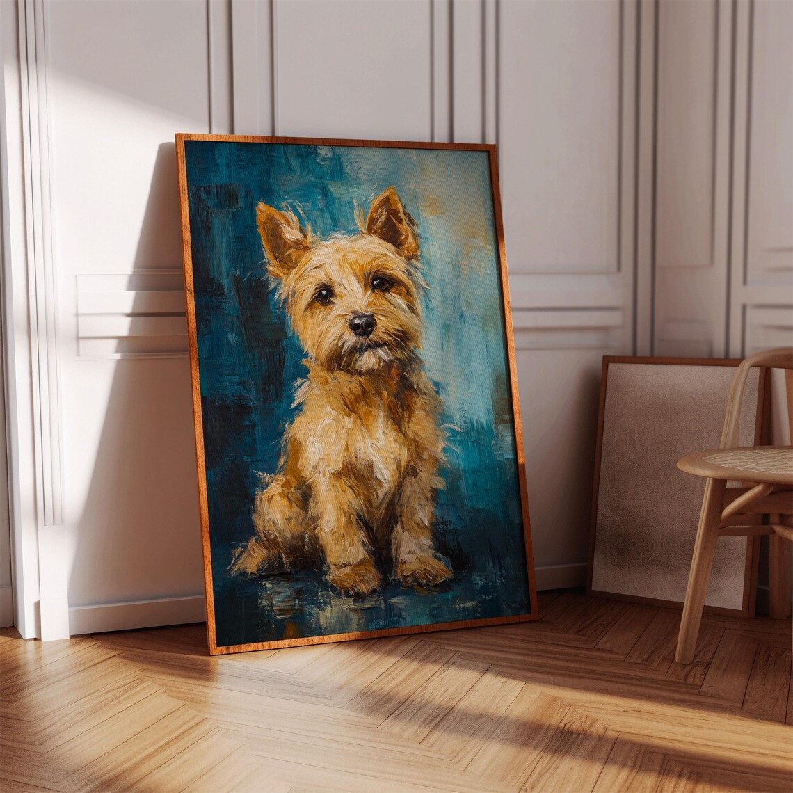 Yorkie Dog Portrait Art Print, Cute Terrier - Image 3