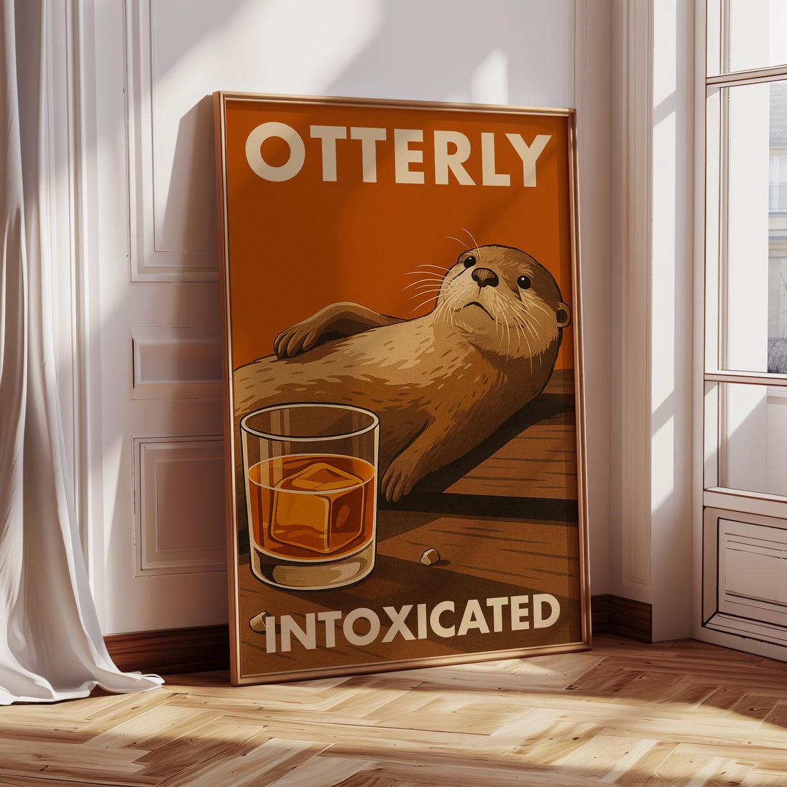 Otterly Intoxicated Funny Animal Bar Decor - Image 2