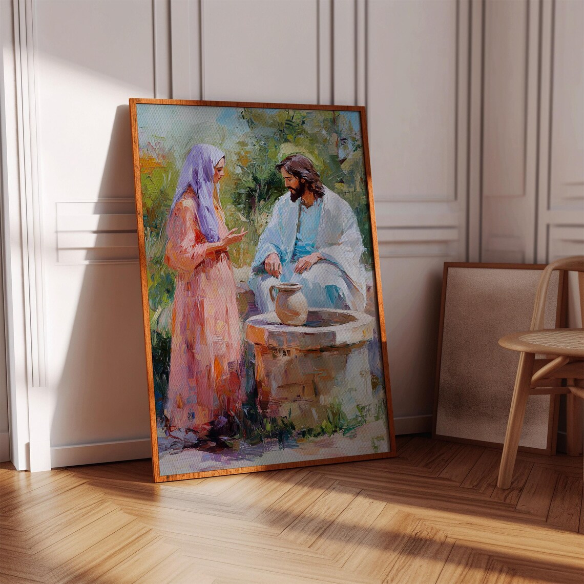 Jesus And The Woman At The Well, Christian Wall Decor - Image 3