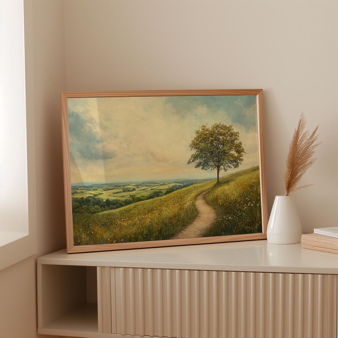 Peaceful Country Path Landscape, Rustic Nature Art Print - Image 5