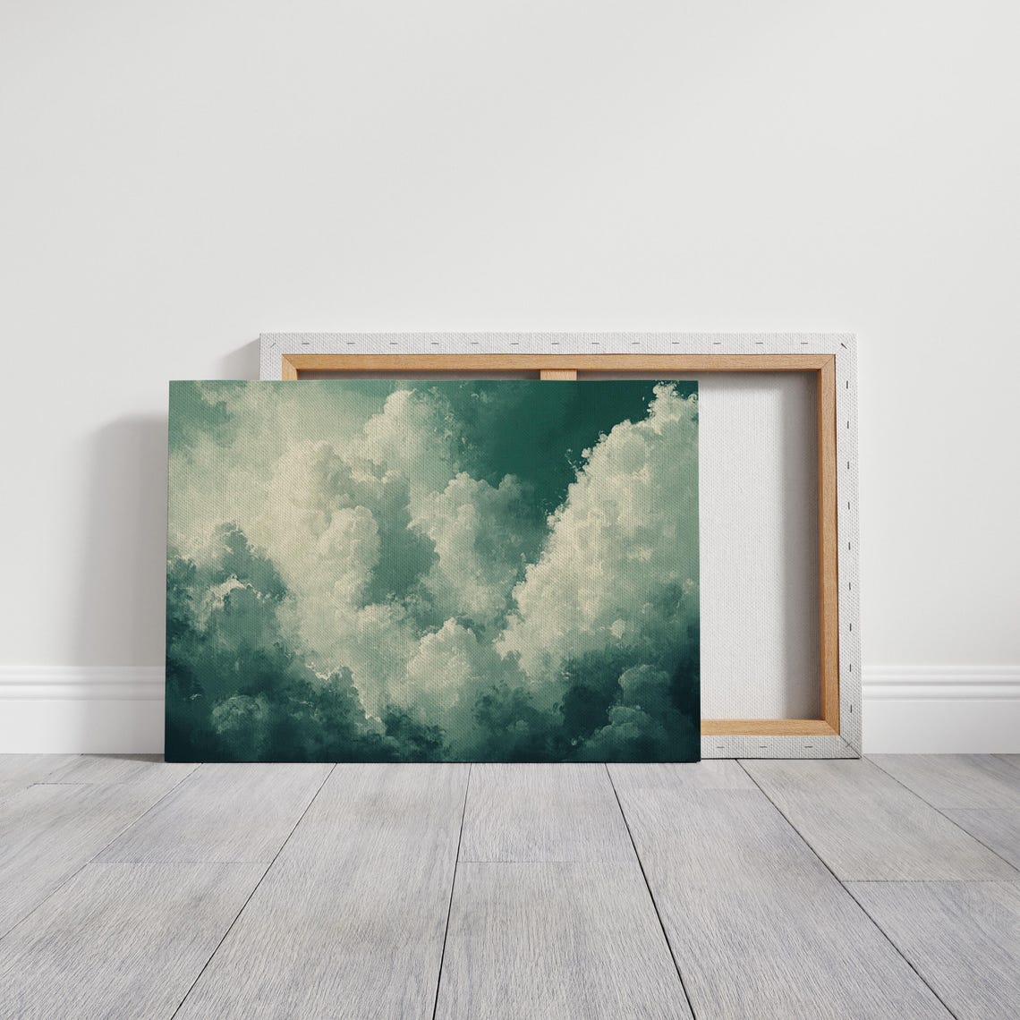 Dreamy Cloudscape Wall Art Atmospheric Sky Painting Ethereal Cloud Print Soft Nature Decor Tranquil Sky Abstract Artwork - Image 2