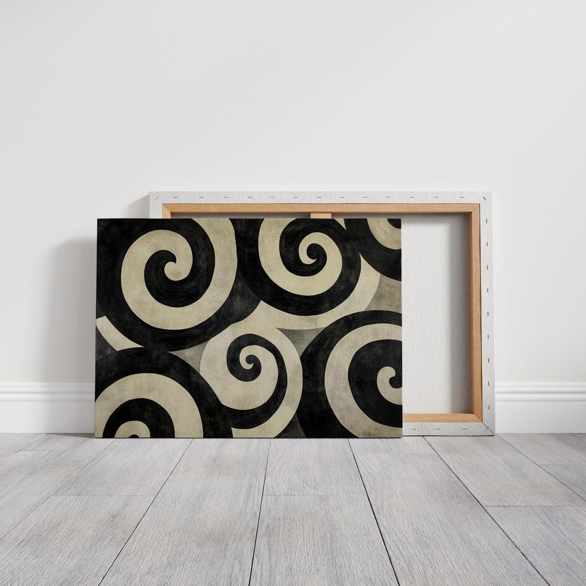 Abstract Black And White Spiral Pattern - Image 5