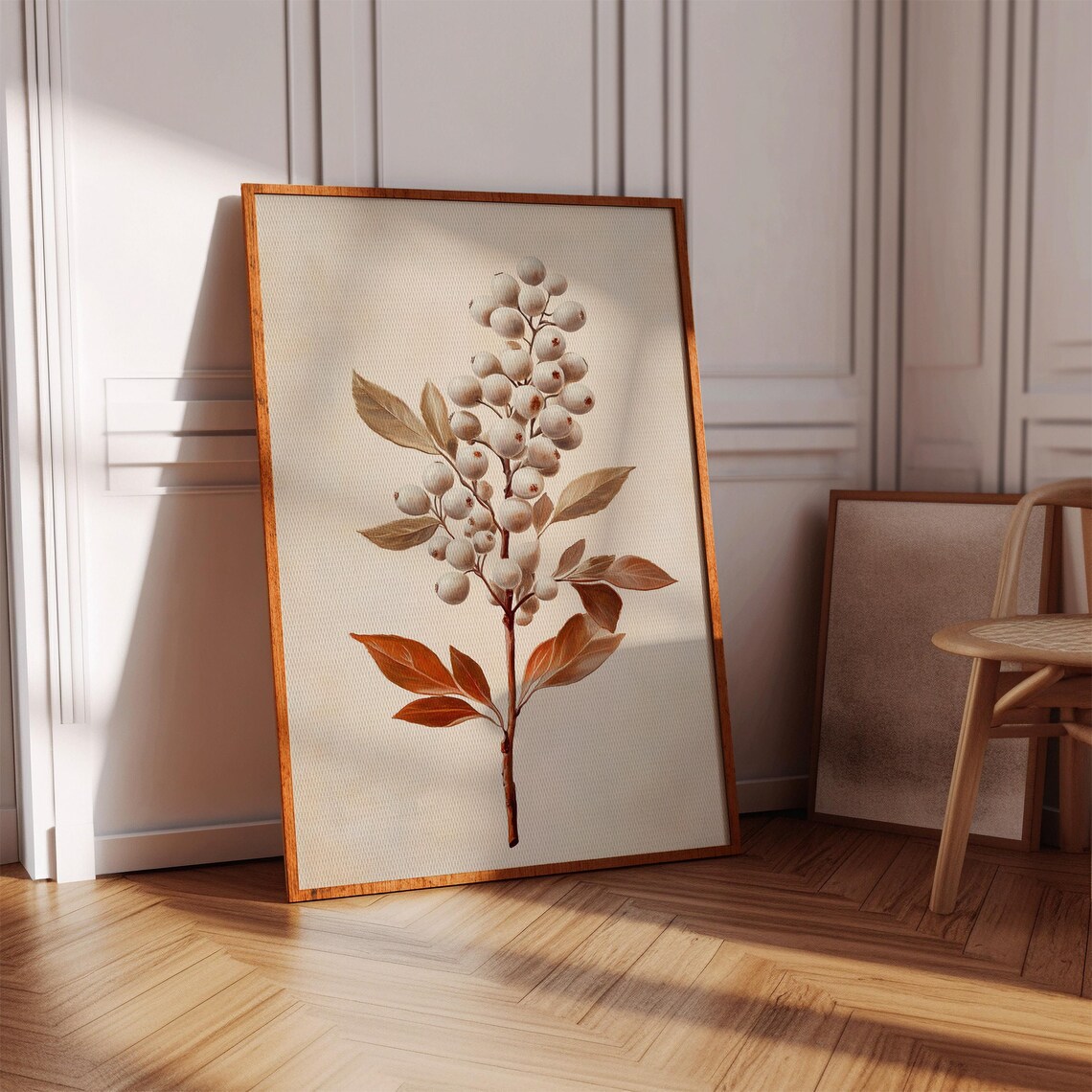 Vintage Botanical Print, White Berry Plant - Image 3