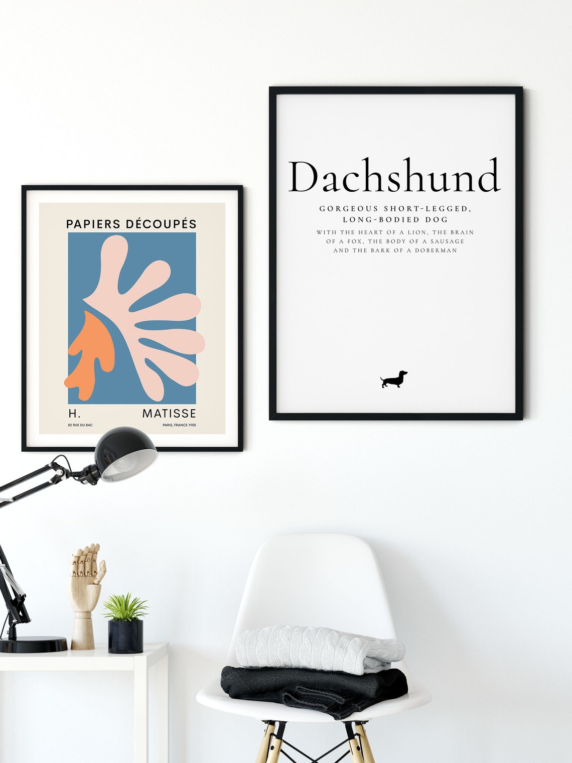 Dachshund Definition Funny Sausage Dog Quote Minimalist Wall Poster - Image 5