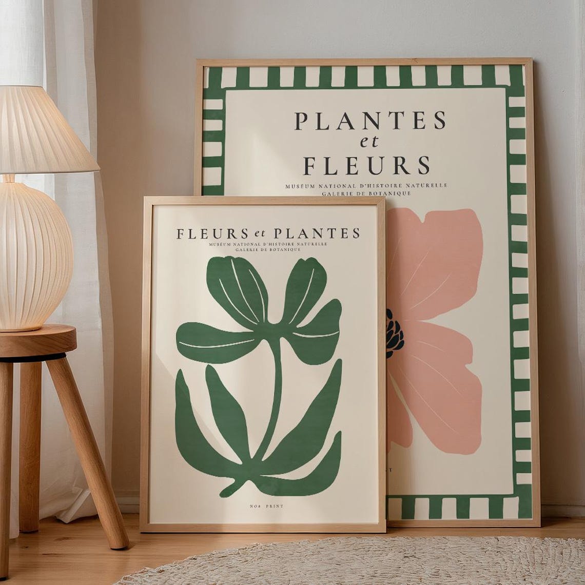 Fleurs et Plantes French Botanical Deep Green Leaves Wall Art Print - Image 3