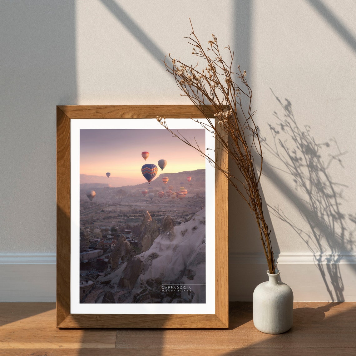 Cappadocia Turkey Hot Air Balloons Sunrise Rock Valley Travel Poster - Image 4