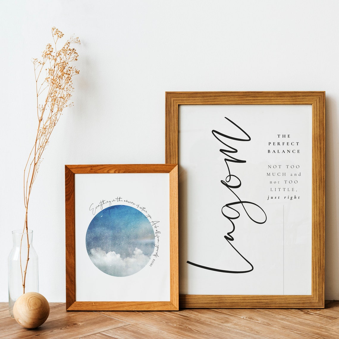 Lagom Definition The Perfect Balance Swedish Word Wall Art Poster - Image 4