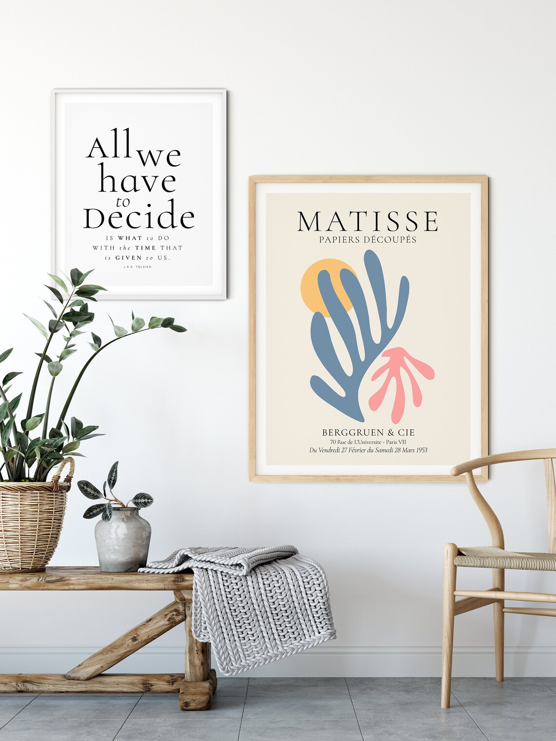 Matisse Papiers Decoupes Coral Cut Paper Shapes Mid Century Exhibition Poster - Image 2