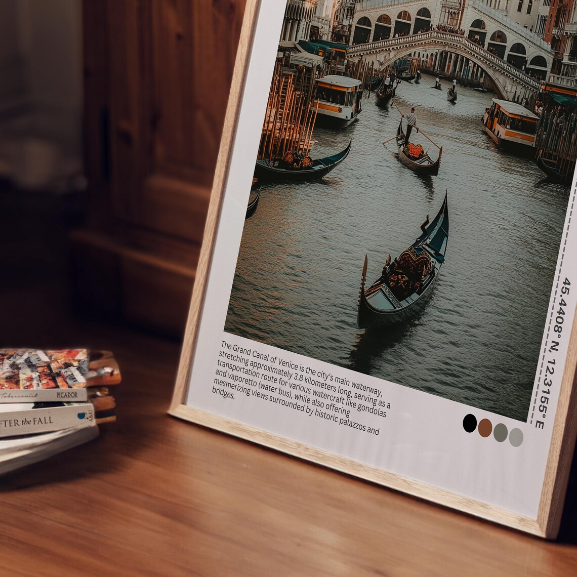 Venice Italy Rialto Bridge Grand Canal Daytime Photo Travel Poster - Image 2